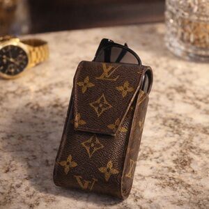 Louis Vuitton Brown Leather Case